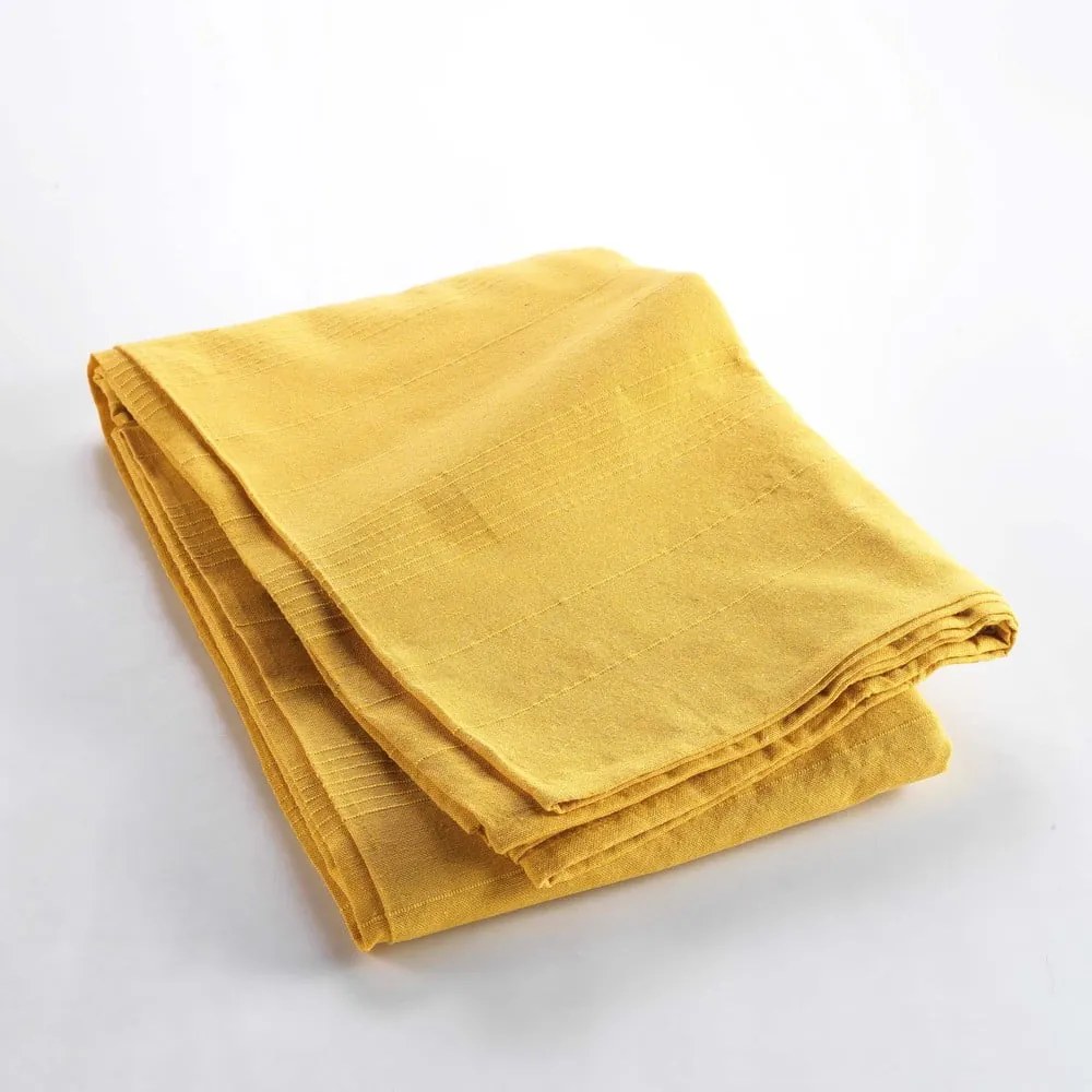 Žltý pléd 220x240 cm Lucile – douceur d'intérieur
