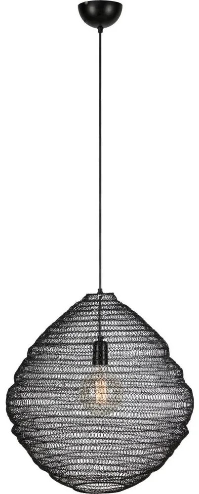 Markslöjd 108772 - Luster na lanku TAZZA 1xE27/40W/230V čierna