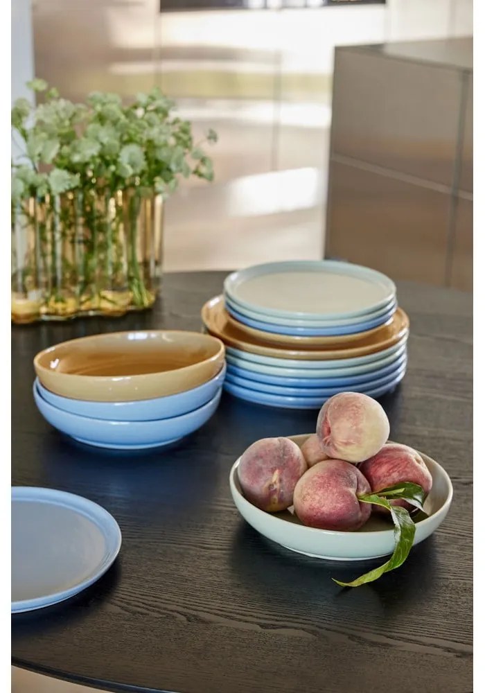 Krémový hlboký tanier z kameniny ø 23 cm Amare – Hübsch