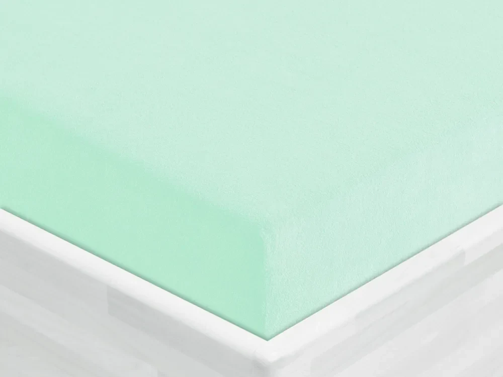 Froté napínacie prestieradlo FR-034 Mintové 160 x 200 - výška 20 cm