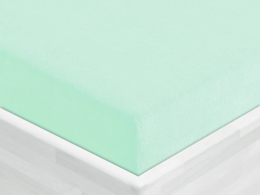 Froté napínacie prestieradlo FR-034 Mintové 90 x 200 - výška 20 cm