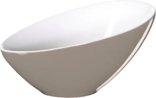 Misa VONGOLE D:15,5 cm hnedo biela, Asa Selection, keramika, D: 15,5 cm, biela, hnedá - lesklé