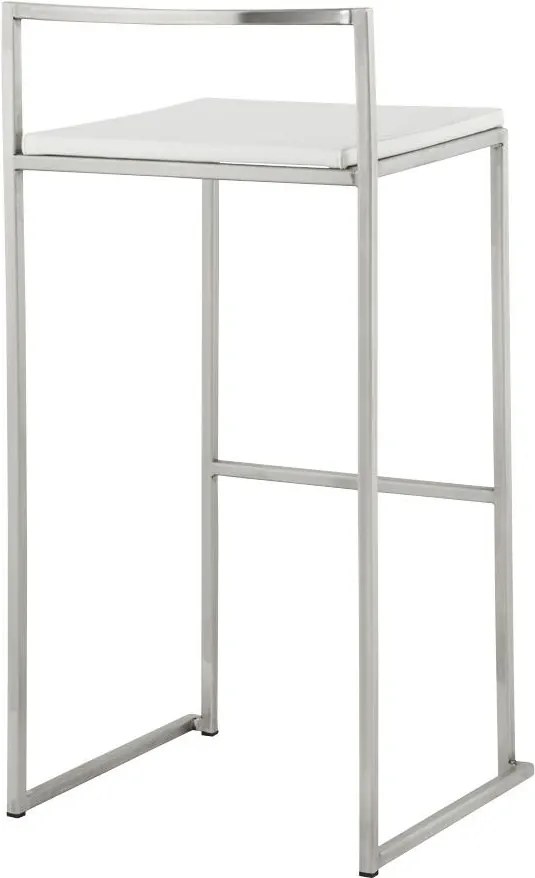 Dizajnová barová stolička Ethan biela