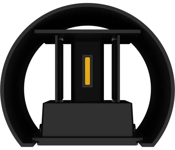 APLED - LED Vonkajšie nástenné svietidlo OVAL 2xLED/3W/230V IP65