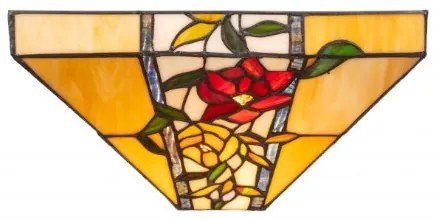 Vitrážová lampa tiffany nástenná kolekcia FANCY 30*15 cm