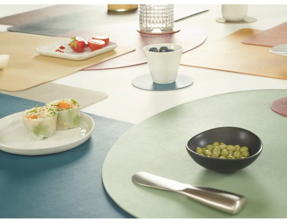 Ružové prestieranie z imitácie kože ZicZac Togo, 33 x 45 cm