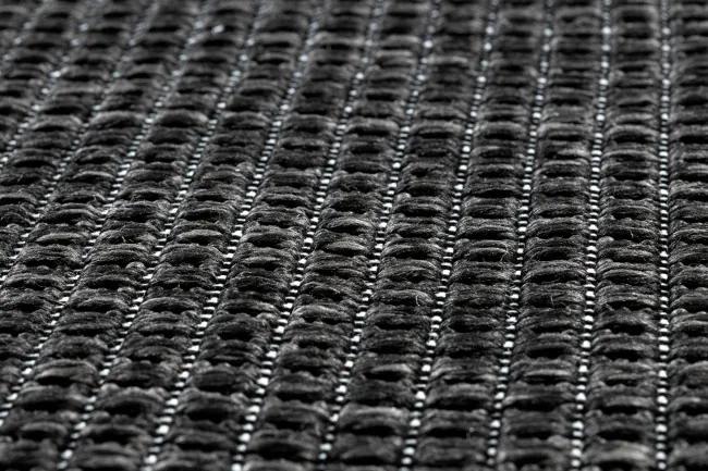 Šnúrkový koberec SIZAL TIMO 5979 outdoor čierny kruh