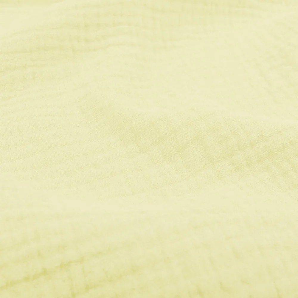 Biante Mušelínová plienka/dečka Nature MSN-071 Svetlá vanilkovo žltá - ZVÝHODNENÁ SADA 3 KS 70x70 cm - Sada 3 ks