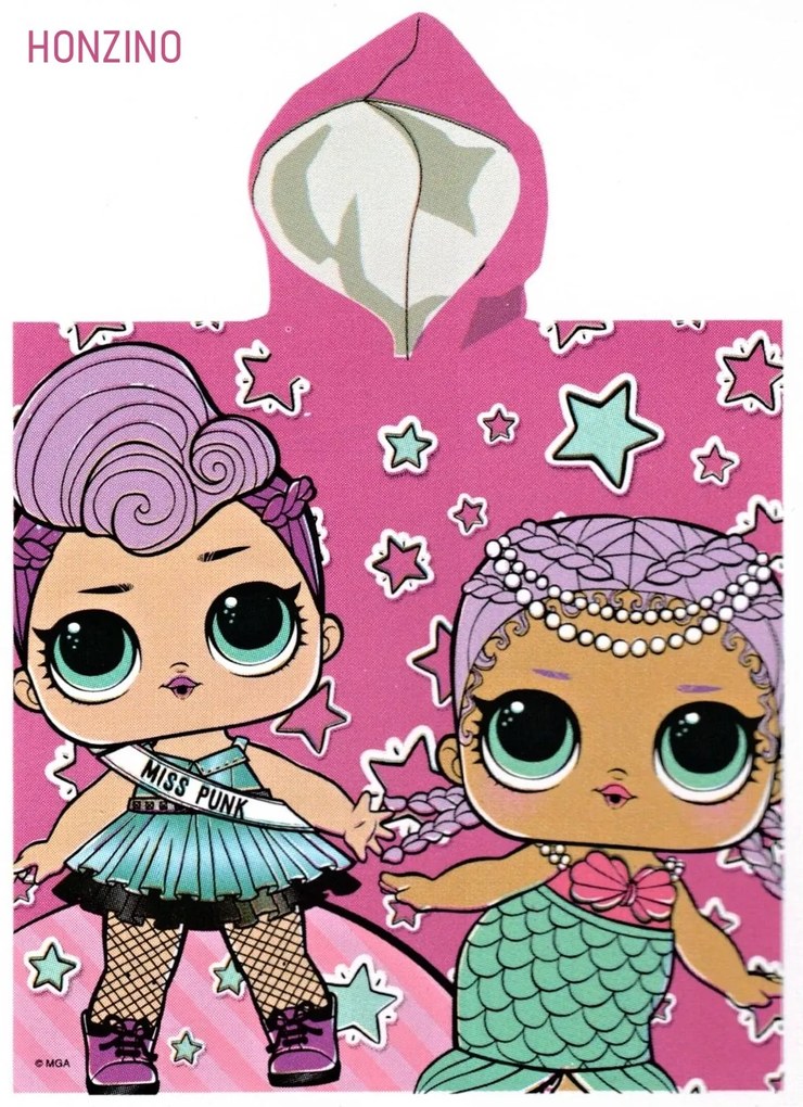 Detské pončo - osuška s kapucňou L.O.L. Surprise