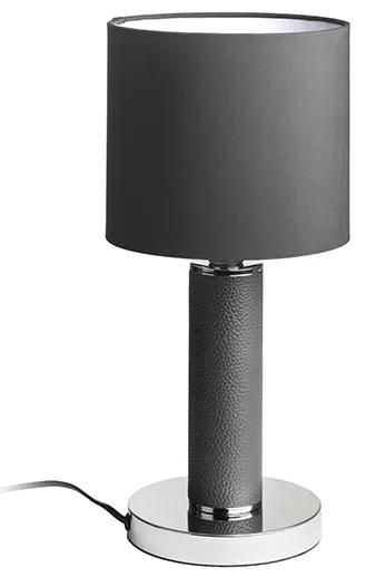 RENDL R12937 ARTY stolná lampa, dekoratívne čierna chróm