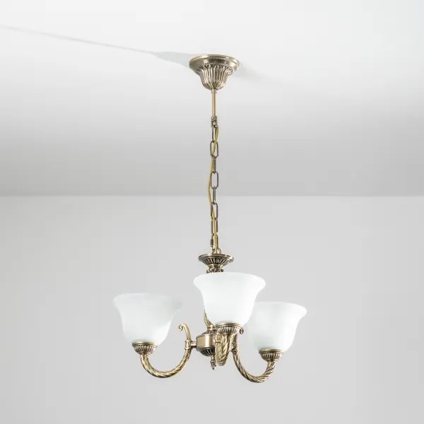 BRILAGI - Luster na reťazi CLASSIC 3xE14/10W/230V mosadz