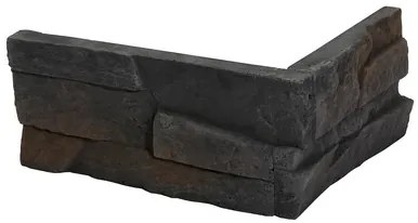 Roh Fasádny Stones Patan black 24x10 cm reliéfny RPATANBK