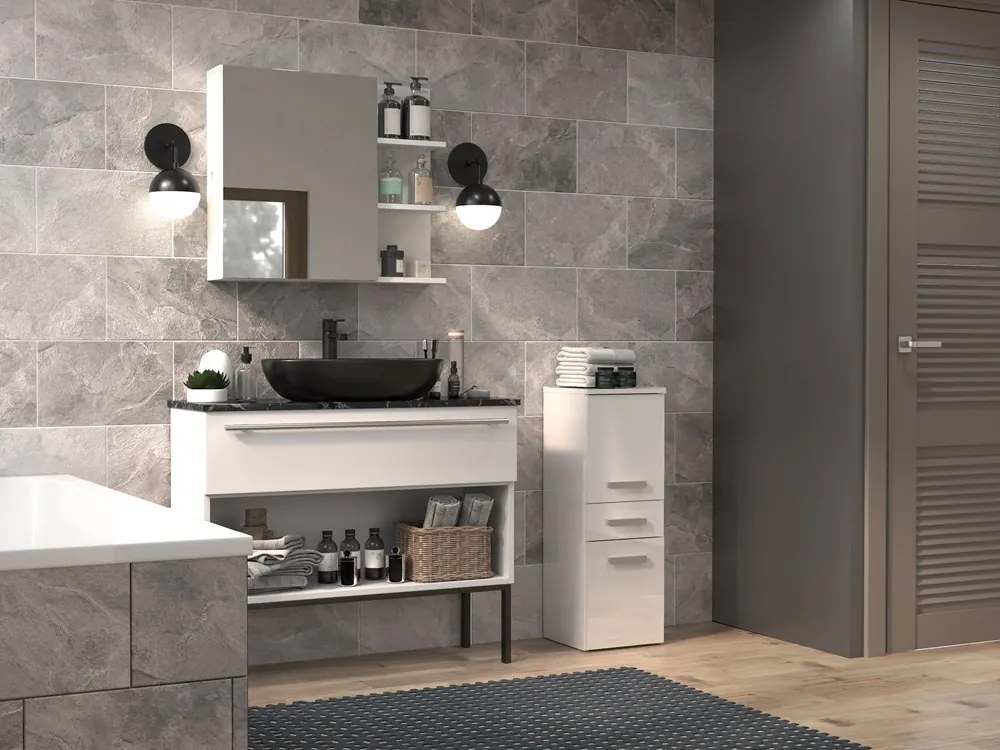 Kúpeľňová skrinka Neltossa 16 (lesk biely). Akcia -20%. Vlastná spoľahlivá doprava až k Vám domov. 1133026