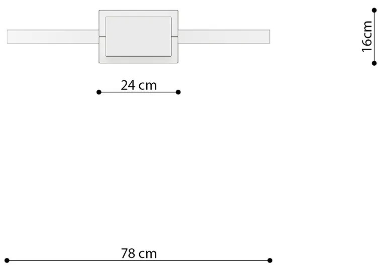 Závesné LED svietidlo Rio 78, 1x LED 50w, 3000k, w