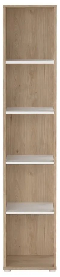 Knižnica v dekore duba v bielo-prírodnej farbe 41x205 cm Sign – Tvilum