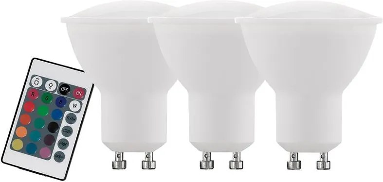 Eglo SADA 3x LED Stmievateľná žiarovka GU10/5W/230V - Eglo 10687 EG10687