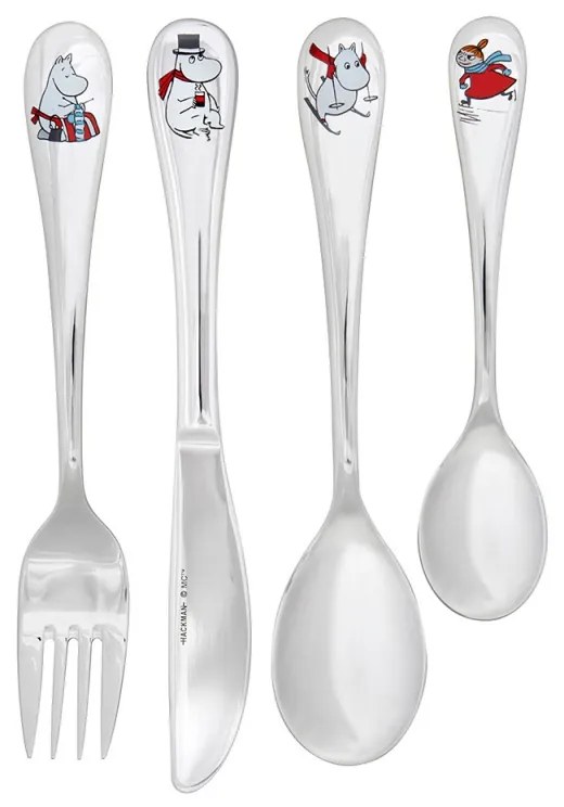 Detský príbor Moomin Winter, 4ks