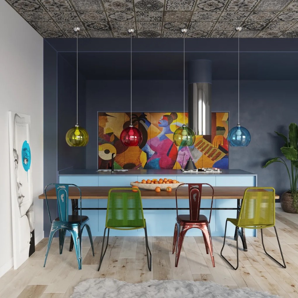 Závesné svietidlo Ball, 1x grafitové sklenené tienidlo