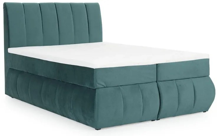 Posteľ Boxspring Vincenzia 200x180, béžová (pytlovina - bvi 03)