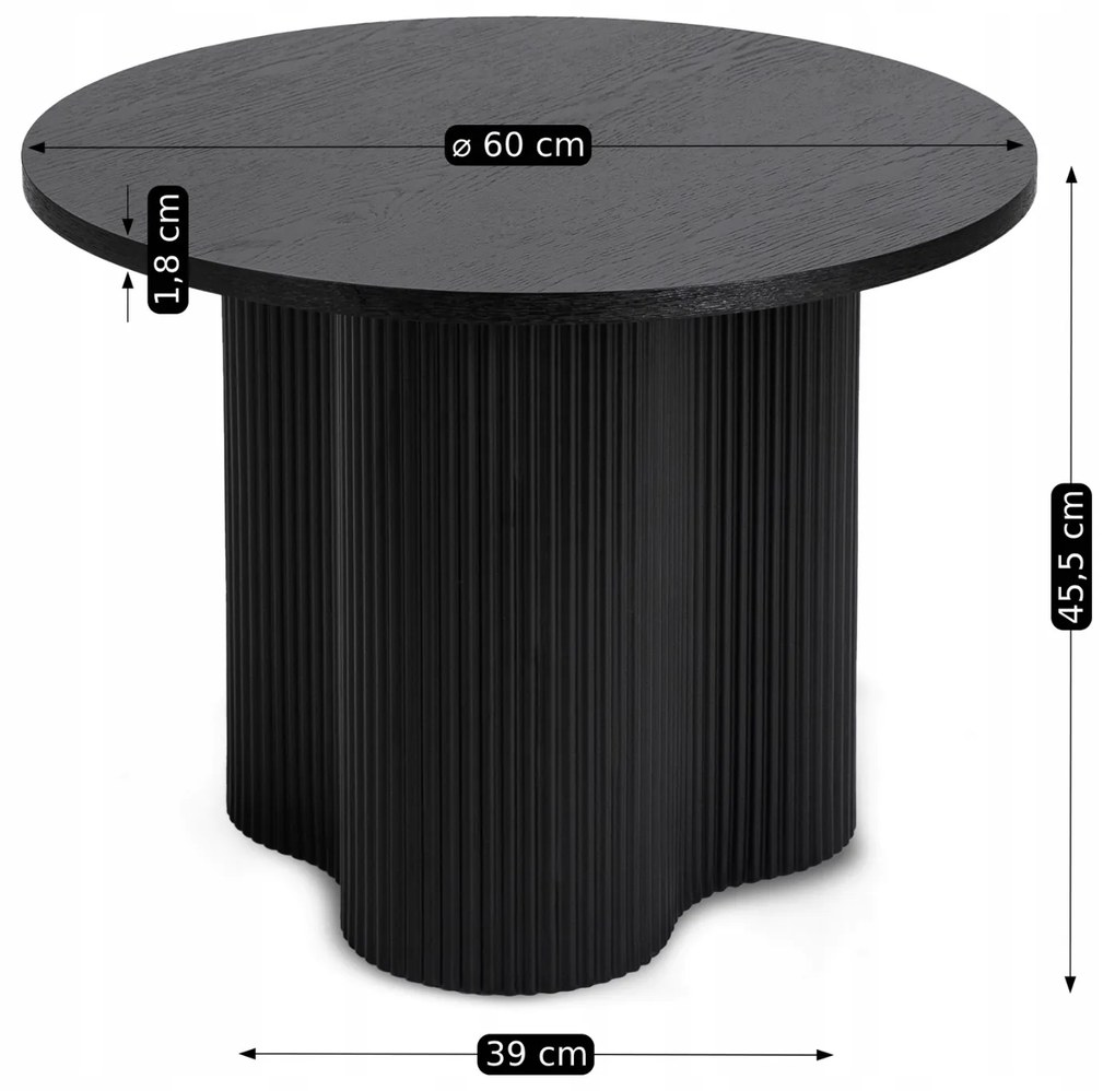 PROXIMA.store - Loftový konferenčný stolík ARION MAX FARBA: čierna