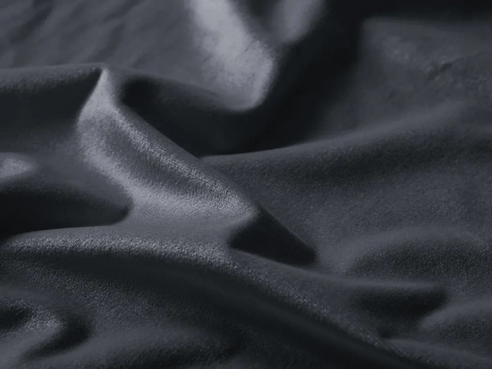 Biante Veľký zamatový obdĺžnikový obrus Velvet Premium SVP-004 Antracitovo sivý 180x220 cm