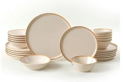 Jedálenská súprava 24 ks béžová/keramika