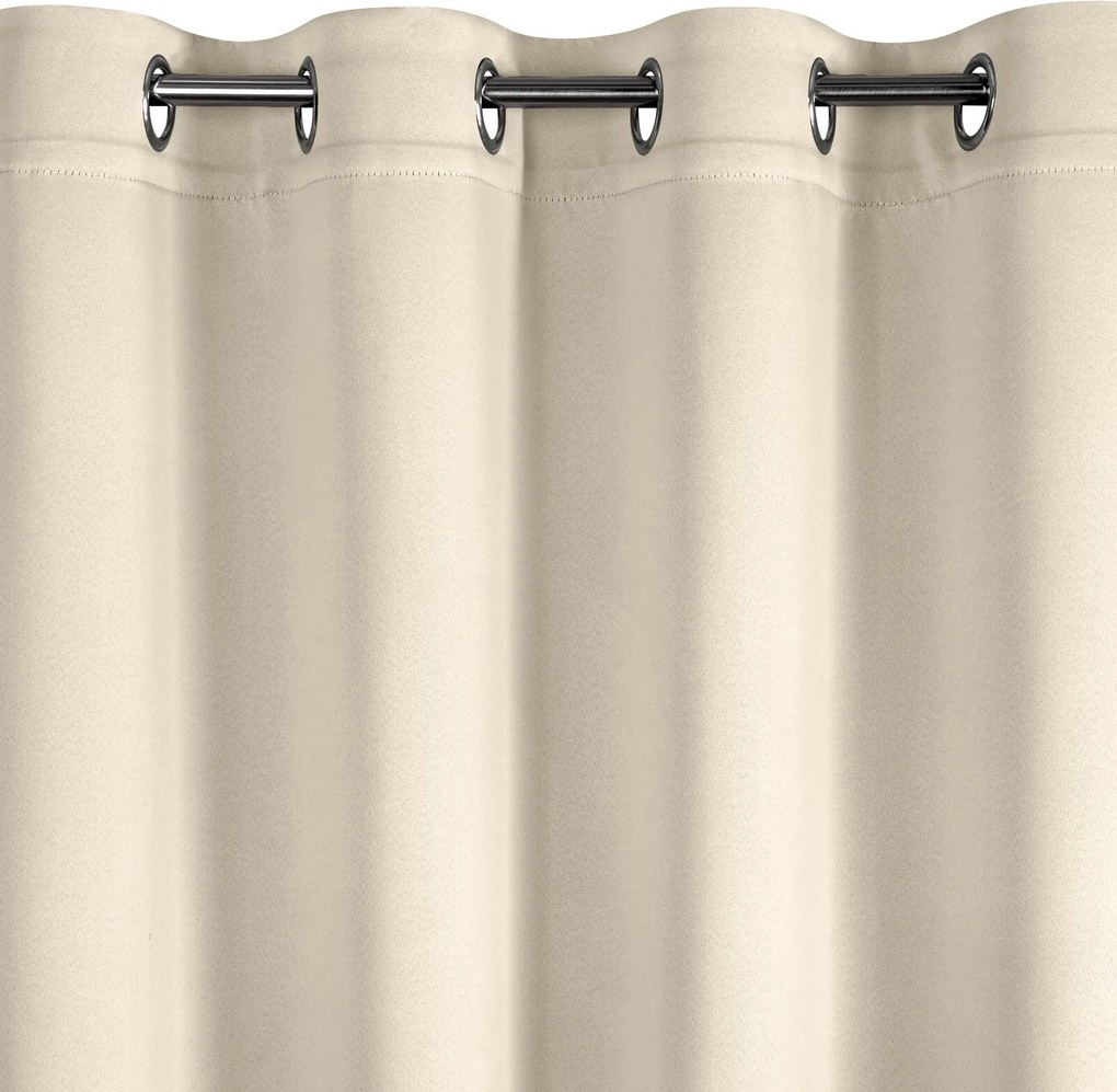 ZÁVES NA KÚŽKOCH NERISA 140X250 CM KRÉMOVÁ