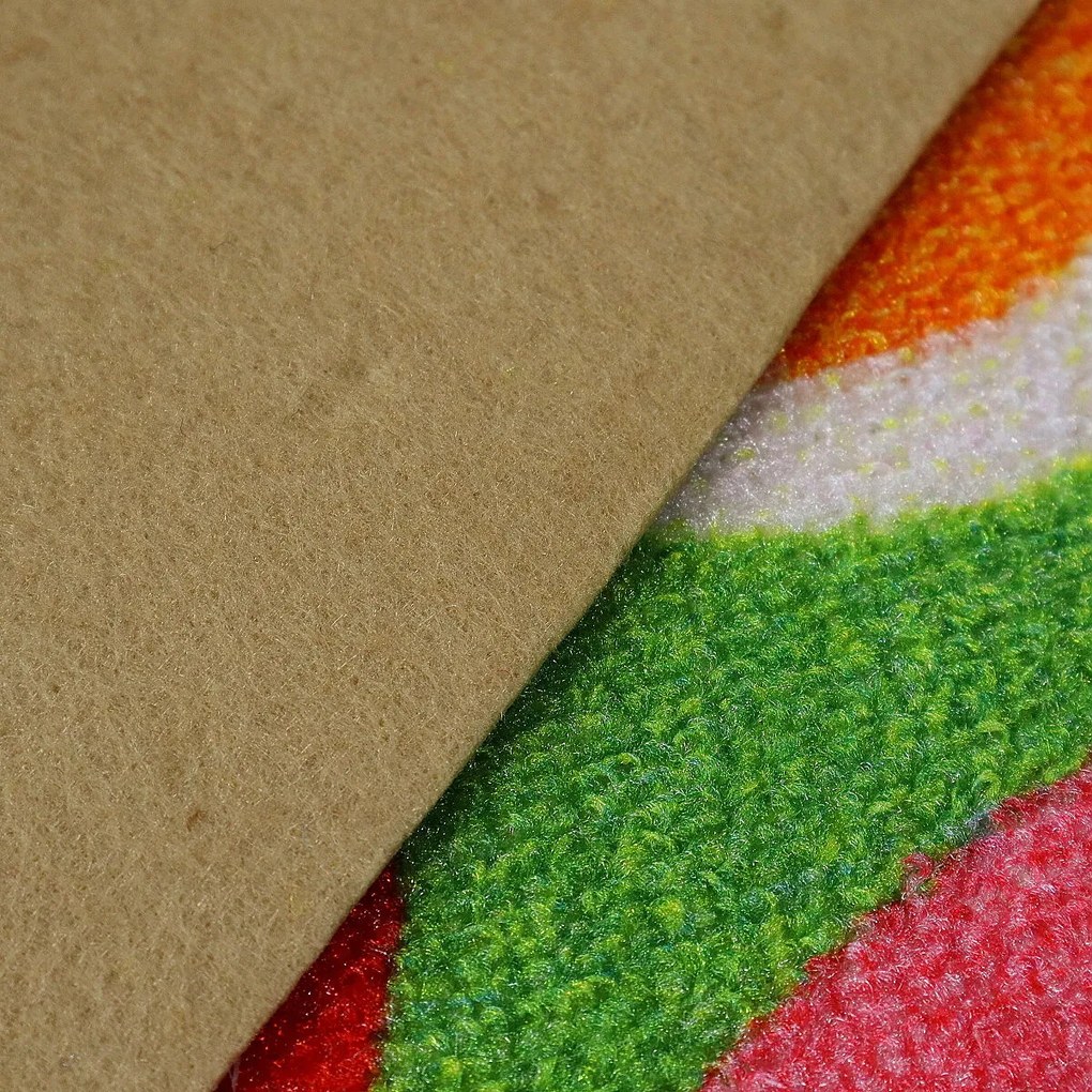 Spoltex, AKCIA: 150x150 cm Detský metrážny koberec Candy 24, šíře, viacfarebná, filc, detská izba