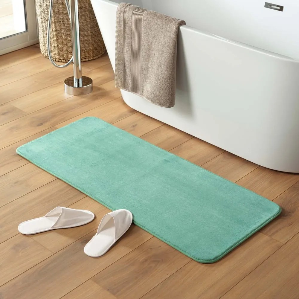 Tyrkysovomodrá kúpeľňová predložka 50x120 cm Vitamine – douceur d'intérieur