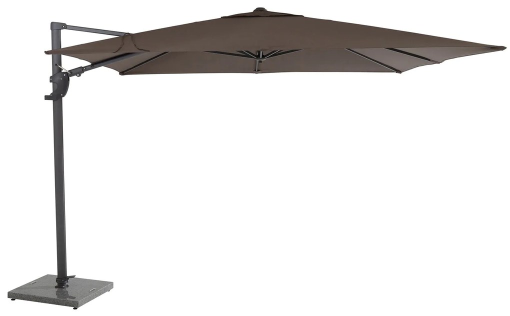 Horizon Premium slnečník 300x300 cm sivohnedý