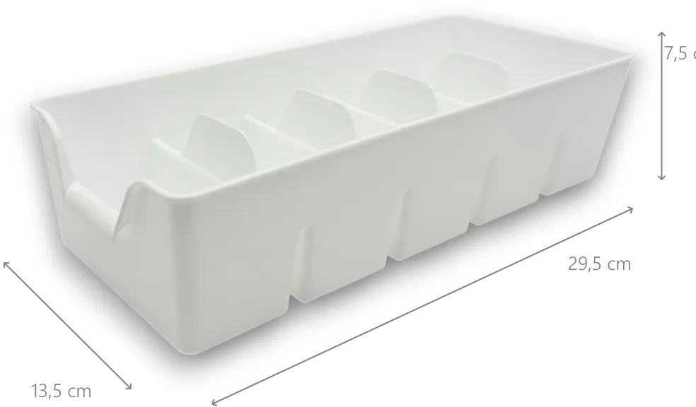 FLORENTYNA Organizér na korenie vo vreckách, zásobník, BEN5 - biely, 30x14x8