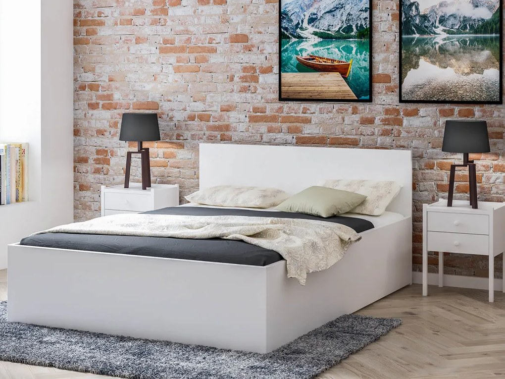 Postel DM1 120x200cm bílá | AMI Nábytok
