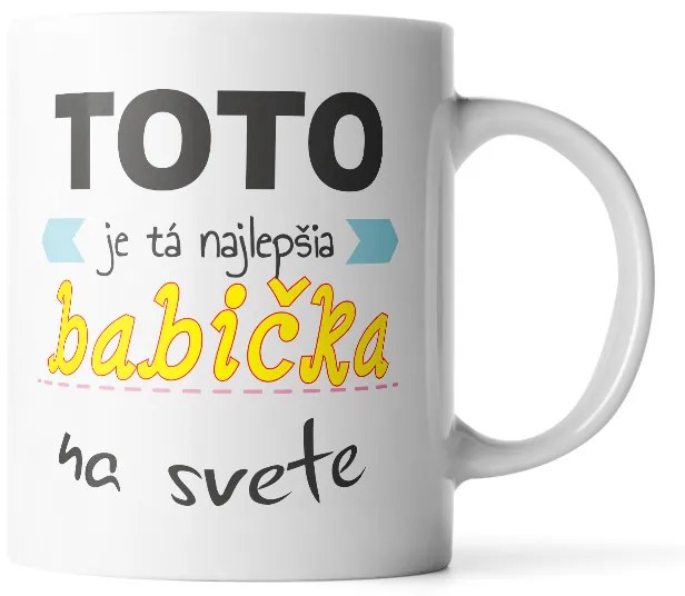 Sablio Hrnek Tohle je ta nejlepší babička na světě - 200 ml - espresso