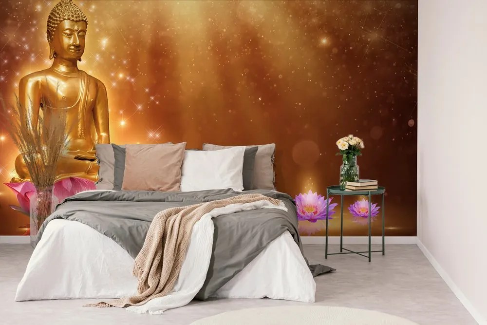Tapeta zlatý Budha