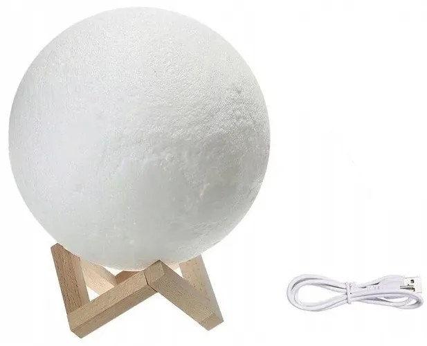 Nočná lampička v tvare mesiaca Shining Moon Light 3D - 7,5 cm