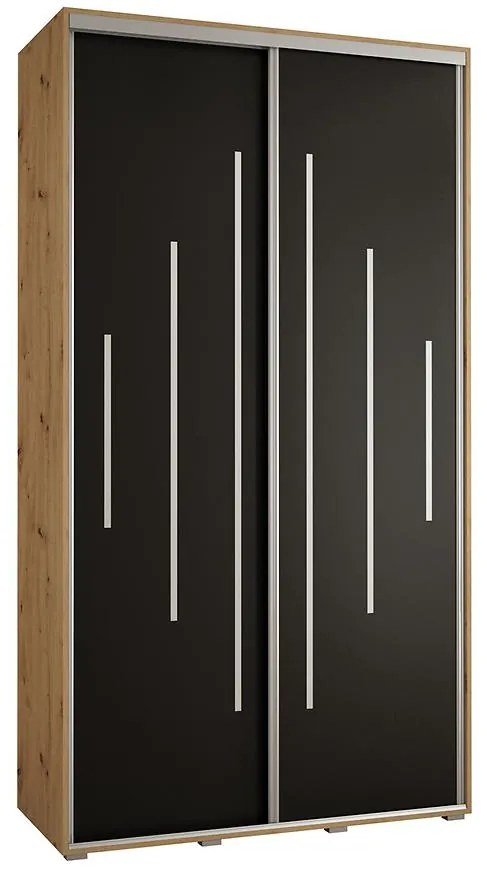 Skriňa 45 Canaris 12 130 artisan/čierna/silver