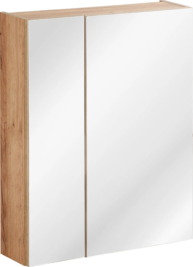 Comad Zrkadlová skrinka bez osvetlenia Capri Oak 60 dub zlatý craft