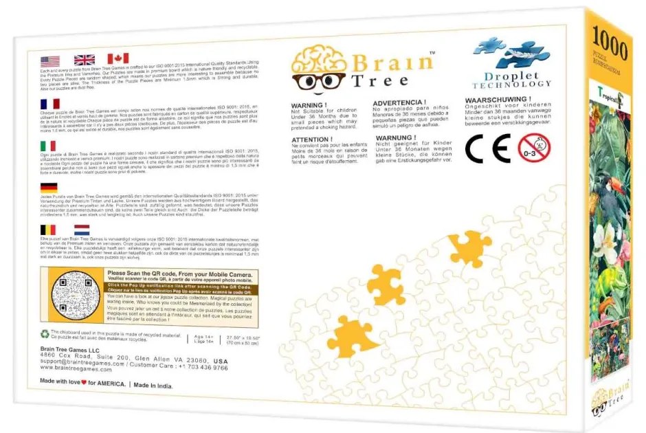 Brain Tree Puzzle Tropická príroda 1000 dielikov