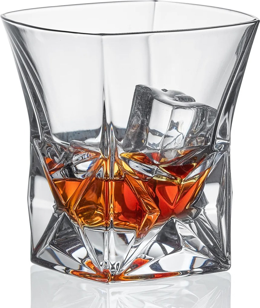 Bohemia Jihlava poháre na whisky Pyramída 280 ml 1KS