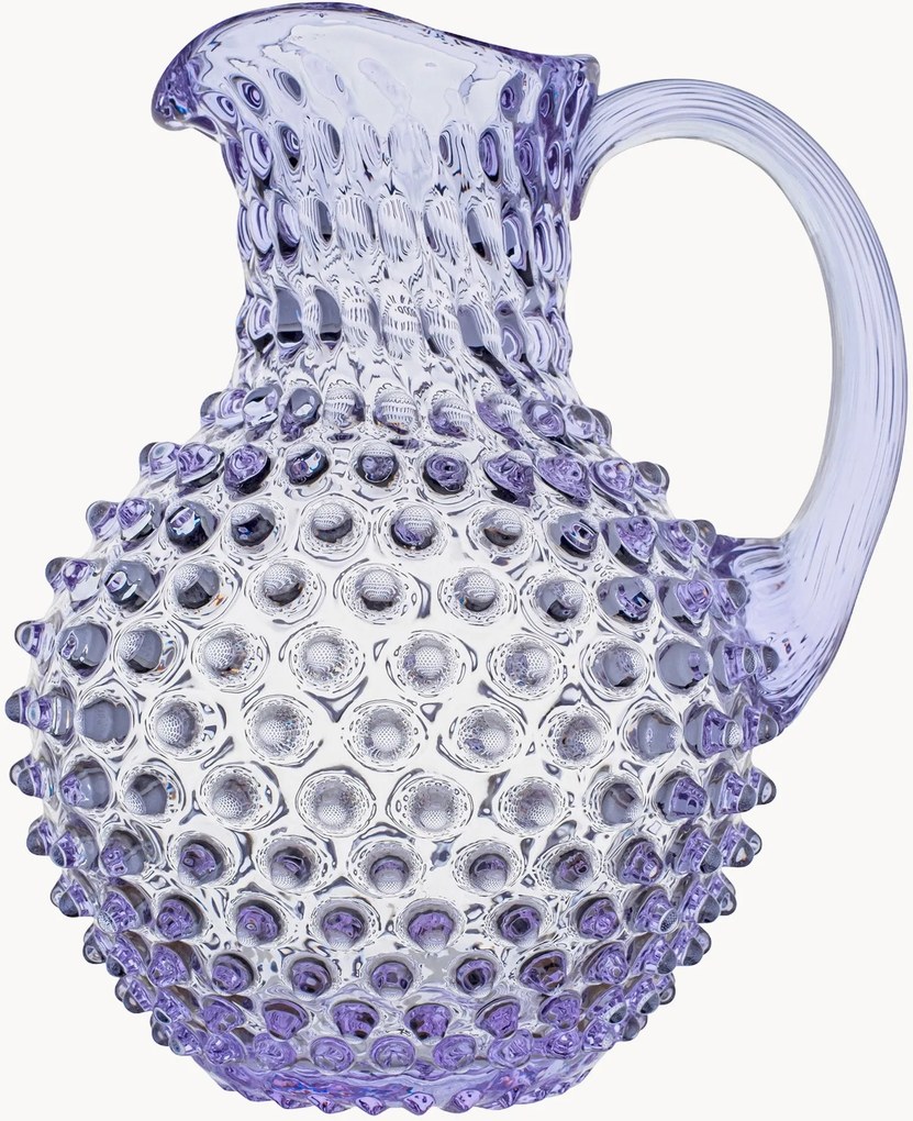 Ručne fúkaný džbán Hobnail, 2 l