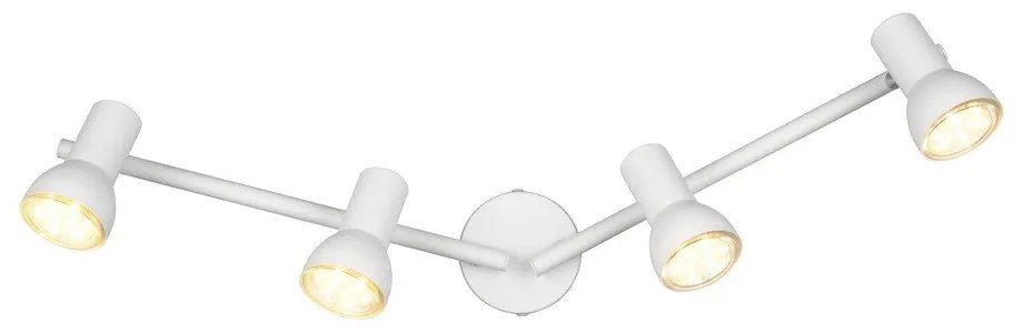 Biele bodové svietidlo ø 8 cm Cantar – Trio