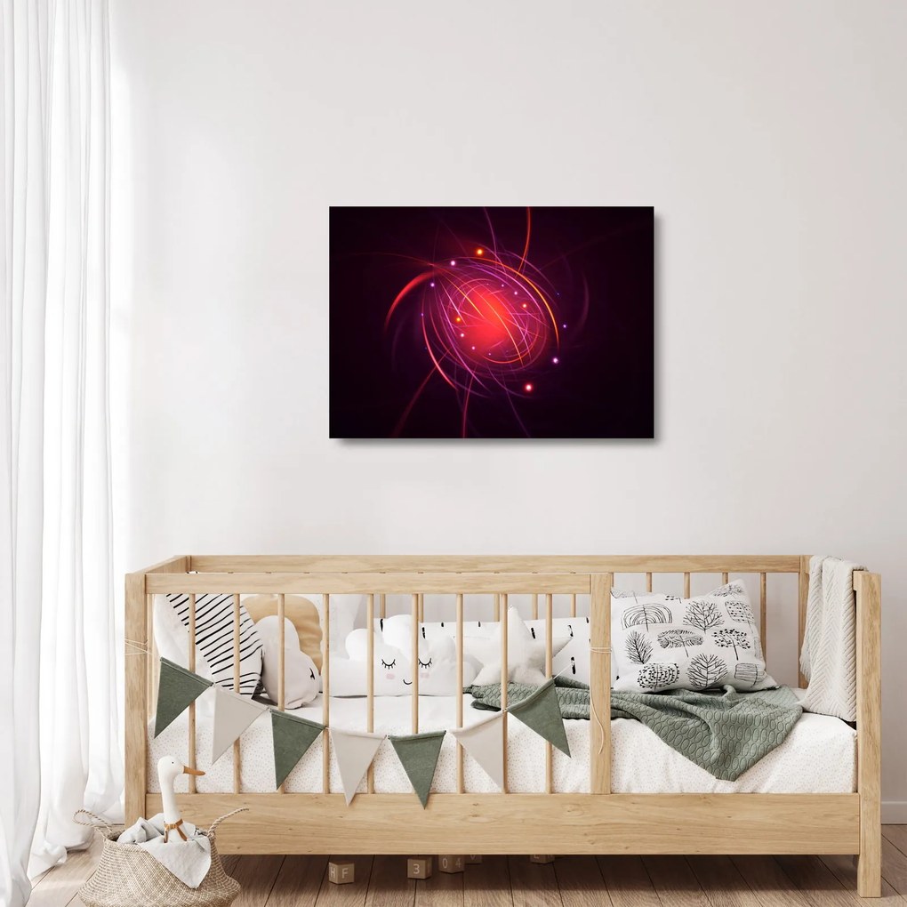 Moderný sklenený obraz abstrakcie (70x50 cm)