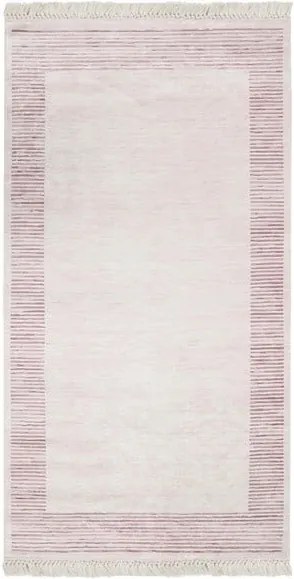Ružový zamatový koberec Deri Dijital, 160 × 230 cm
