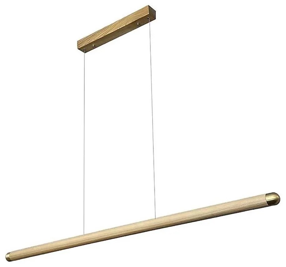 LED Luster na lanku LED/22W/230V 4000K 120 cm jaseň/masív