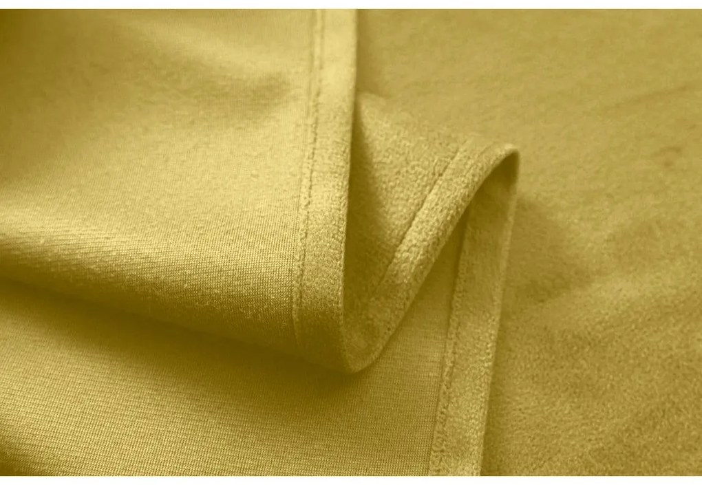 Zatemňovacia záclona VELVET 140x270 cm, horčicová Zavesenie: Riasiaca páska