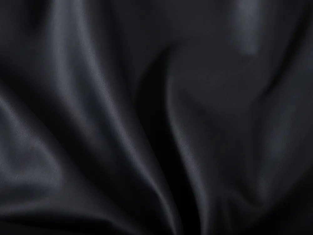 Biante Veľký obdĺžnikový bavlnený saténový obrus ST-006 Čierny 200x240 cm
