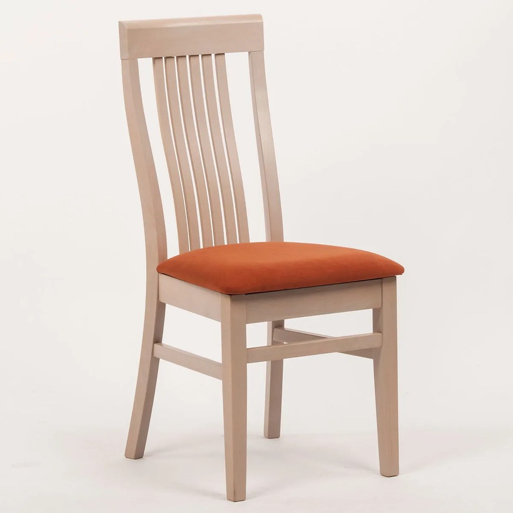 Stima Buková jedálenská stolička Takuna Vyberte odtieň ->: Čerešňa, Vyberte látku ->: VELVET čierná 63