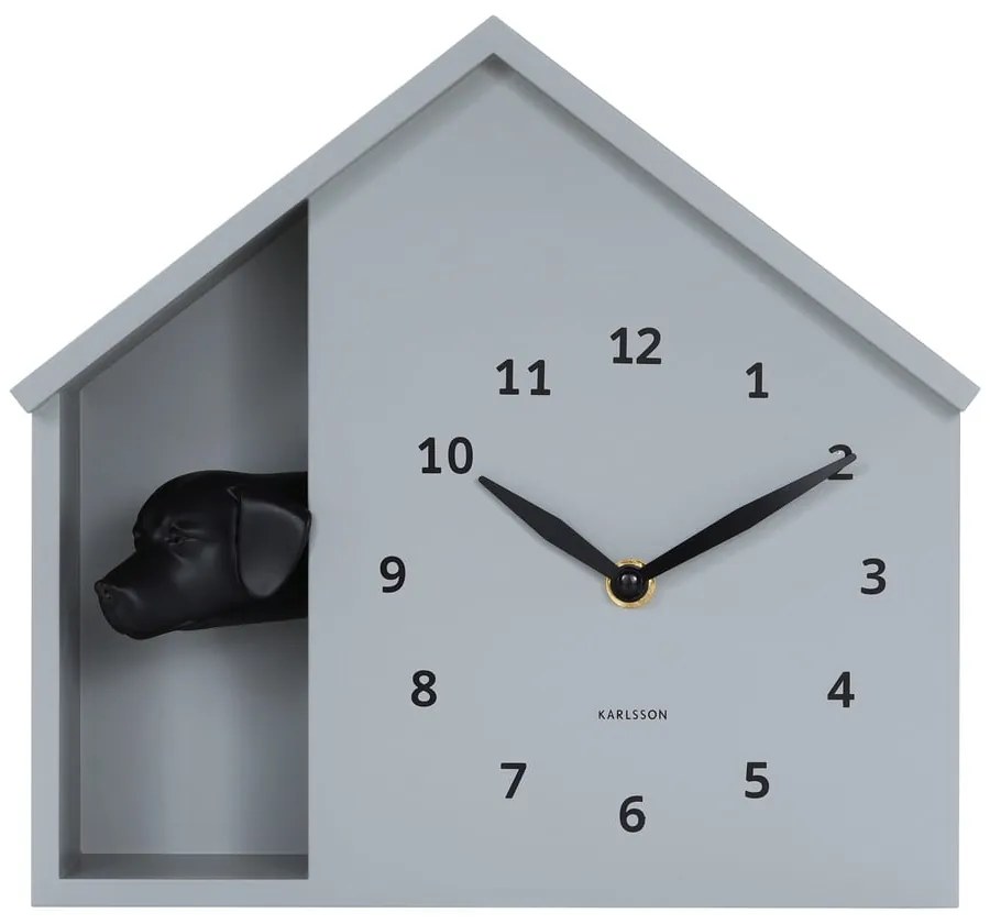 Nástenné hodiny Peeking Doggy – Karlsson