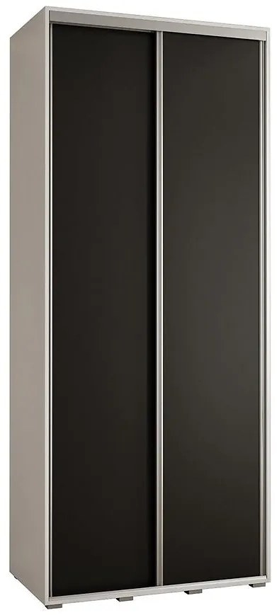 Skriňa 45 Canaris 1 120 biela/čierna/silver