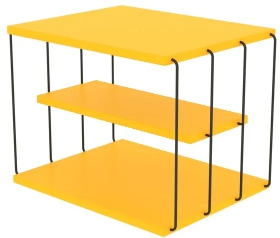 Sconto Prístavný stolík TLOS LIFON žltá/čierna